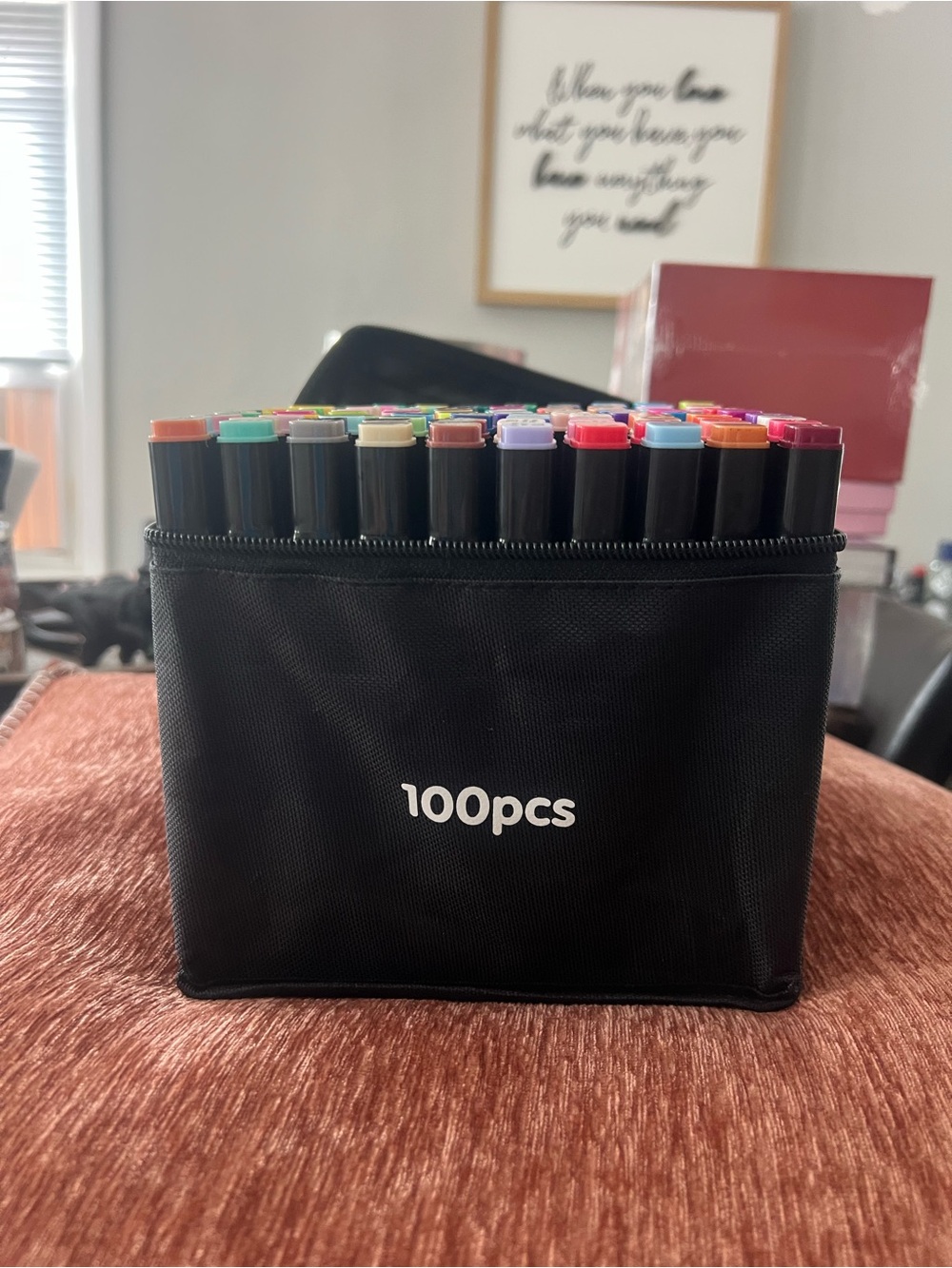 Multi-Color 100pcs Marker Storage Case - Black